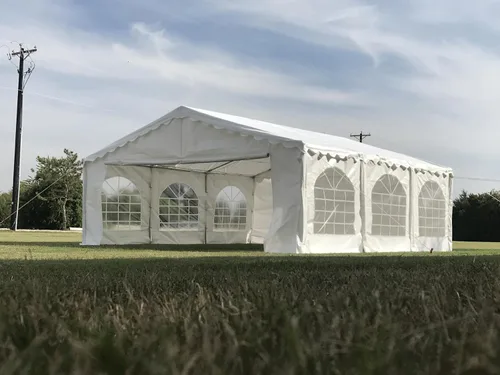 Miniatura 6 de DELTA carpa para fiestas de 20 x 16 pies, económica, de polietileno, toldos para bodas, carpas galvanizadas, toldos grandes para eventos al aire
