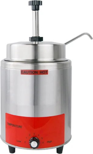 Miniatura 5 de Clivia Calentador de queso comercial con boquilla calentada, calentador de alimentos y dispensador de bomba de calor, dispensador de caramelo