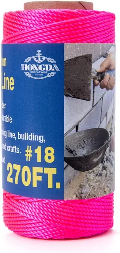 Miniatura 36 de HONGDA Cuerda de nailon, cuerda de nailon trenzado #18 de 250 pies, perfecta para trabajos de mampostería y para el diseño de construcción general