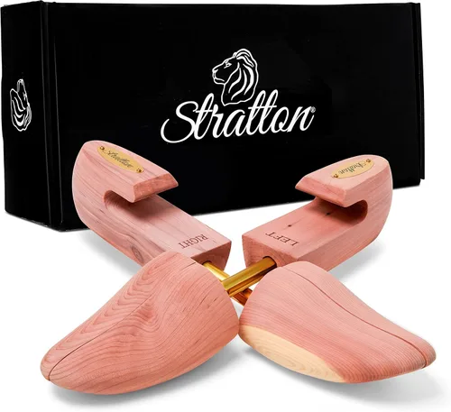 STRATTON Árbol de zapatos de pie ajustable para hombre, cultivado en Estados Unidos, gran regalo para hombres