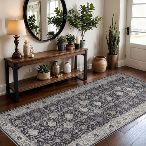 Miniatura 218 de Alfombra lavable para pasillo - 2x7 alfombras de cocina, alfombra para entrada, alfombra vintage, suave, alfombra antideslizante para piso, alfombra