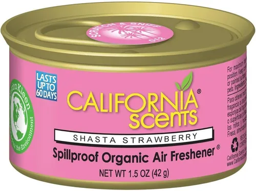Miniatura 8 de California Scents Ambientador de lata a prueba de derrames, neutralizador de olores ecológico para el hogar, automóvil y mucho más, Newport New Car