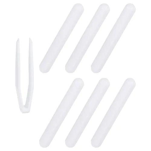 Miniatura 21 de PATIKIL Barra agitadora magnética, 0.394 x 0.236 pulgadas, 6 piezas de PTFE magnético, barra mezcladora magnética para vaso de precipitados de fondo