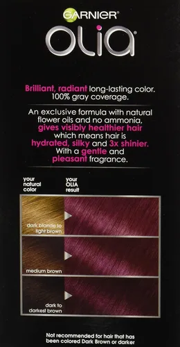 Miniatura 11 de Garnier Olia Tinte de cabello sin amoníaco [5.60] rojo granate medio, 1 unidad 5.6 Rojo granate medio