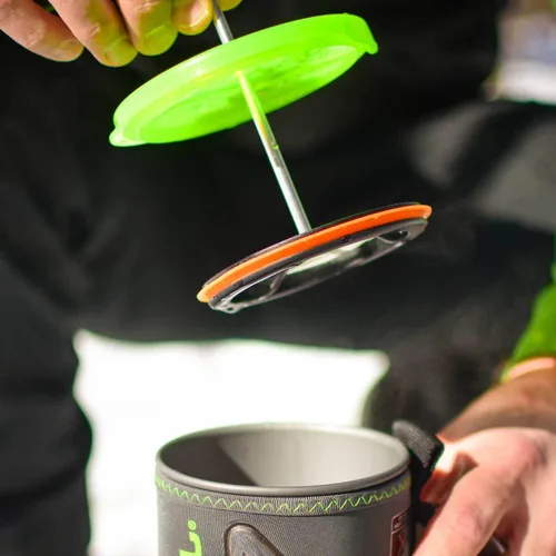 Miniatura 3 de Jetboil - Cafetera de prensa francesa de silicona para estufas de camping, tamaño regular