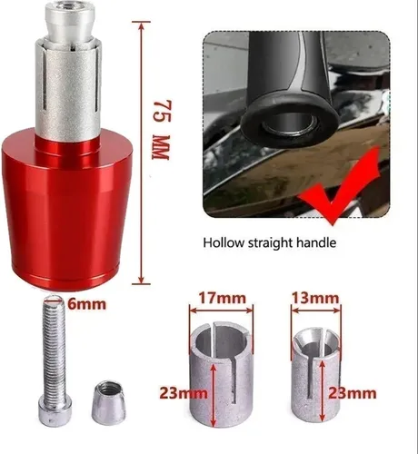 Miniatura 4 de Agarraderas de mango de motocicleta extremos de manillar de 7/8 pulgadas de gel de goma para Y&AMAHA FZ-07 2014-2016 FZ-09 2014-2016 FZ6R 2009-2015
