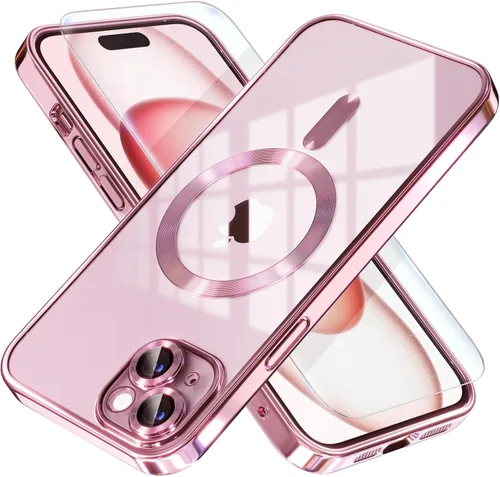 Miniatura 68 de Misea Funda magnética para iPhone 14 compatible con MagSafe [nunca amarillenta] [protección contra caídas de grado militar] protector completo