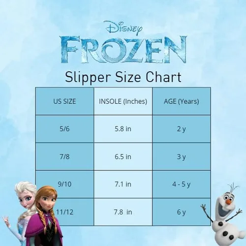 Miniatura 6 de Disney Frozen Elsa and Anna Girls Slippers - Plush Non-Slip Comfy Fluffy Lightweight Warm Comfort Soft Aline Indoor House Slippers