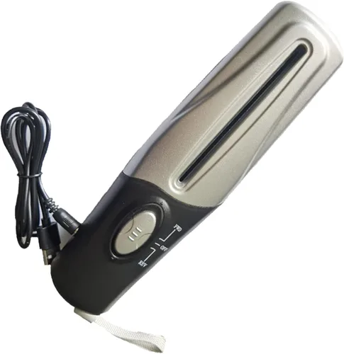 Fdit Mini trituradora de papel portátil, trituradora de tarjetas de crédito eléctrica USB, corte de 0.157 in, ABS y acero al carbono, diseño