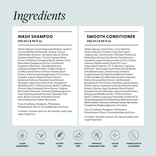 Miniatura 6 de Arey Shower Duo Juego de champú y acondicionador para lavado diario Retrasa + reduce los signos del envejecimiento del cabello gris Retiene