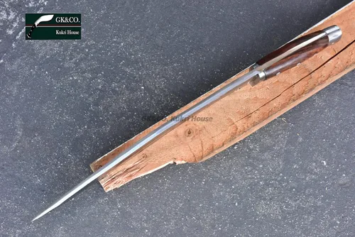 Miniatura 4 de GK & CO.House Auténtica hoja de 16 pulgadas American Eagle Kukri-Full Tang Rose mango de madera, funda de cuero Kukri/Khukuri- Hecho a mano en Nepal