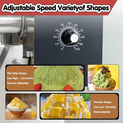 Miniatura 3 de Máquina de hielo comercial de copo de nieve, trituradora de hielo comercial de copo de nieve, trituradora de hielo eléctrica, máquina para hacer