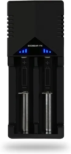 Miniatura 3 de Cargador inteligente de batería de litio dual, carga rápida de iones de litio EcoGear FX - Carga rápidamente 18650, 14500, AAA, AA y la mayoría