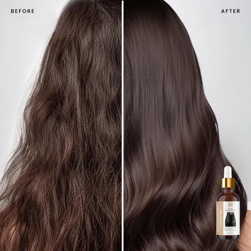 Miniatura 4 de Aceite orgánico para el crecimiento del cabello, 100 % orgánico prensado en frío, masaje tradicional para el cuero cabelludo y el cabello