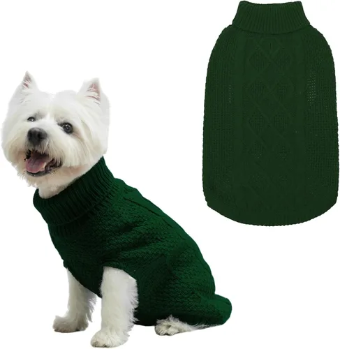 Miniatura 23 de Mihachi Suéteres para Perros Pequeños y Medianos Niña o Niño, Camisa Cálida y Suave para Perros, Abrigo para Perros para Clima Frío con Cuello