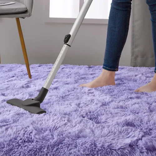 Miniatura 7 de DweIke Alfombras Esponjosas de Lavanda Morada para Dormitorio y Sala de Estar, 4x6 Pies Alfombra Suave de Felpa Shaggy Lila Morada para Niñas