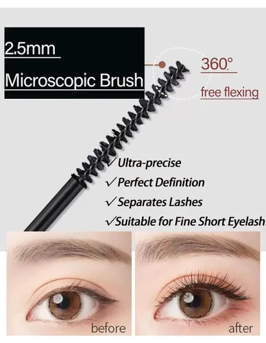 Miniatura 2 de Máscara negra para pestañas finas y cortas y mujeres mayores y pestañas de múltiples capas, máscara de longitud extrema y voluminizadora