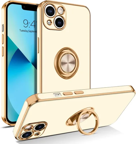 Miniatura 9 de BENTOBEN Funda para iPhone 13, funda para iPhone 13, ajuste delgado, soporte de anillo de 360°, soporte magnético para automóvil, soporte para Negro