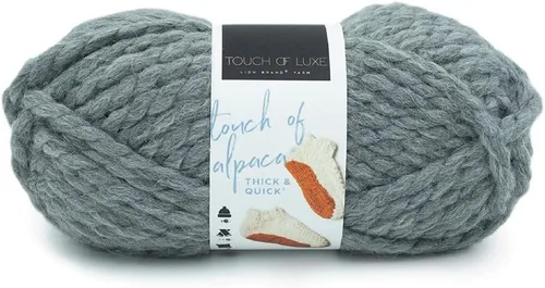 Miniatura 6 de Lion Brand Yarn Touch of Alpaca - Ovillo de lana grueso y rápido para tejer, ganchillo y manualidades, 1 unidad, color borgoña