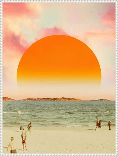 Miniatura 18 de Amanti Art Lienzo enmarcado para pared, 18 x 24 pulgadas, diseño retro de paisaje de sueños II, por Victoria Barnes, lienzo enmarcado para Sylvie