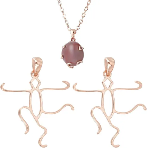 Miniatura 7 de BENECREAT 2 piezas de plata de ley 925 con 5 garras colgantes en blanco, platino/oro/oro rosa colgante para collar joyería