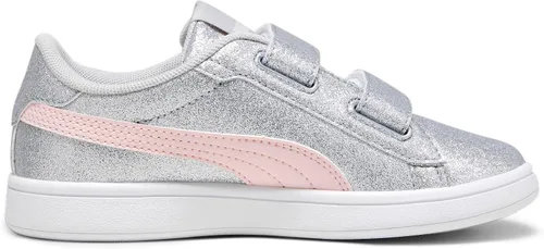 Miniatura 5 de PUMA Tenis unisex Smash 3.0 de cuero con velcro para niños