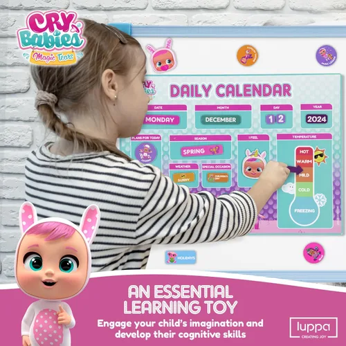 Miniatura 4 de Cry Baby My First - Calendario magnético para niños, aprendizaje atractivo, horario reutilizable y divertido gráfico de tareas, rutina diaria