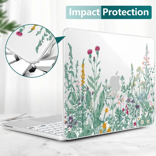 Miniatura 9 de TWOLSKOO Funda para MacBook Neo de 13 pulgadas 2026 A3404 A18 Pro, funda rígida de plástico con adaptador tipo C, 2 fundas para cámara web, cubierta