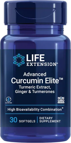 Life Extension Advanced Curcumin Elite Extracto de Cúrcuma Turbina, Jengibre y Turmerona – para el Apoyo a la Salud Antiinflamatoria y la Salud