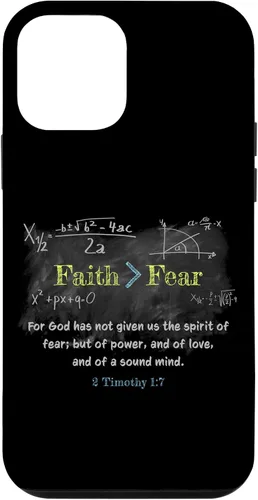 Miniatura 16 de Faith > Fear 2 Timothy 1:7 Christian Verse Math Equation Case for iPhone 17