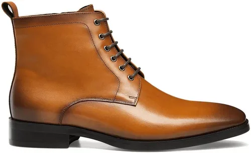 Miniatura 3 de GIFENNSE Botas Chukka para hombre, botas de vestir para hombre, botas de cuero Oxford, botas Chelsea famales para hombre
