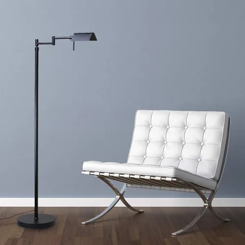 Miniatura 8 de O'Bright Lámpara de Pie LED Regulable para Farmacia, LED de 12W, Atenuación de Rango Completo, Brazos Giratorios de 360 Grados, Alturas Ajustables