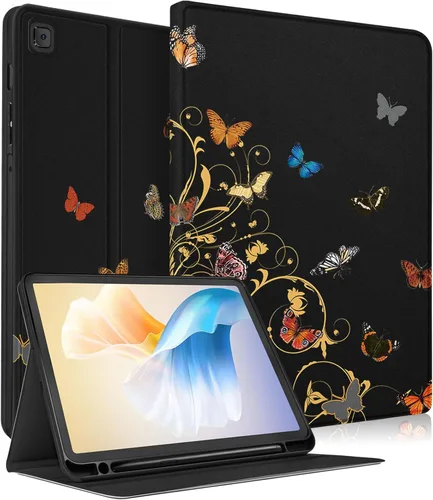 Miniatura 8 de Uppuppy Funda para Samsung Galaxy Tab S6 Lite de 10.4 pulgadas para niños y niñas, folio kawaii femenino, diseño de fresa, funda única para tableta