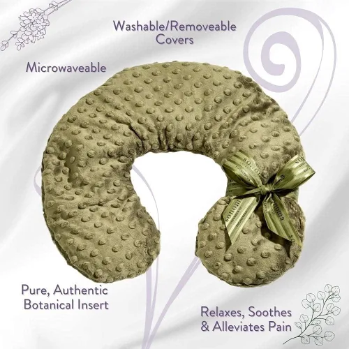 Miniatura 4 de Almohada de cuello térmica de lujo Sonoma Lavender con eucalipto/lavanda calefactable/refrigerable, apta para microondas para cuello y hombros