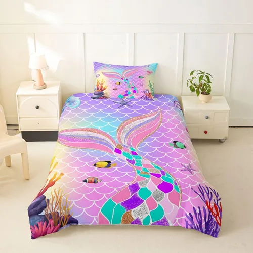 Miniatura 50 de Funda de edredón con estampado de mando de videojuegos para niños, tamaño individual (sin edredón), juego de ropa de cama Play Gamer para niños