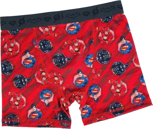 Miniatura 3 de DC Comics Calzoncillos bóxer de superhéroe para niño con Batman, Flash, Superman y más, tallas 4, 6, 8, 10, 12