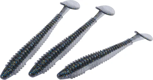 Miniatura 8 de RUNCL Swimbaits - Paleta de 10/20/30/40 unidades, cola de paleta de 5/4/3/2 pulgadas, señuelo suave para lubina de trucha, cebo de plástico duradero