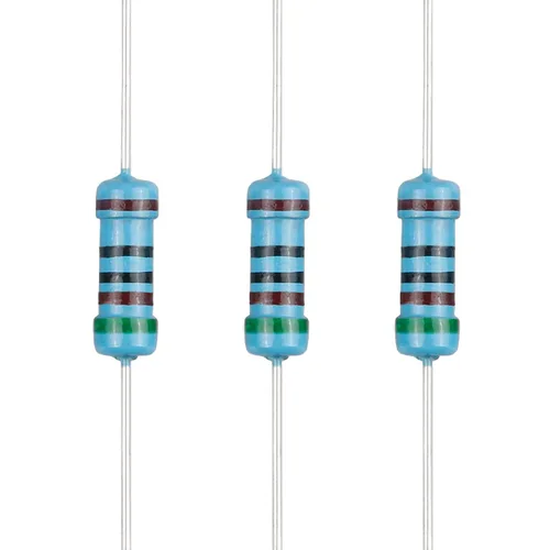 Miniatura 89 de 100 resistencias de 1 ohm 1/2 W (0.5 vatios) ±1% tolerancia de película metálica, resistencia fija de múltiples valores de resistencia opcional