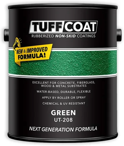 Miniatura 9 de Tuff Coat UT-213 Gris Medio - 5 Galones: Revestimiento sumergible, a base de agua, de goma antideslizante