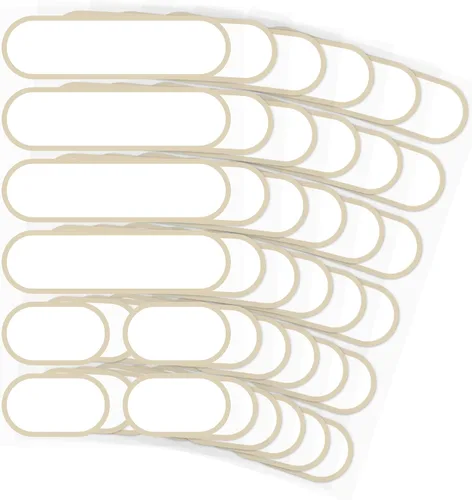 Etiquetas extraíbles para alimentos, etiquetas de cocina impermeables para contenedores de almacenamiento de alimentos OXO POP y organización del