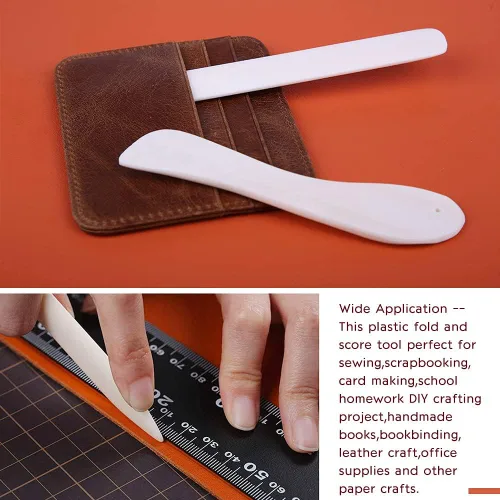 Miniatura 6 de Juego de 8 carpetas de huesos, carpeta de hueso de plástico, herramienta de puntuación para manualidades de papel, fabricación de tarjetas