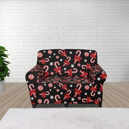 Miniatura 72 de Horeset Fundas elásticas para sofá con diseño de flores otoñales, lavables para sofá de 2 cojines, funda protectora para mascotas y perros