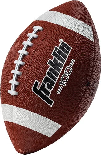Franklin Sports Balones de fútbol americano de goma para niños Junior Grip-Rite tamaño juvenil - Balones de fútbol americano Peewee Kids duraderos