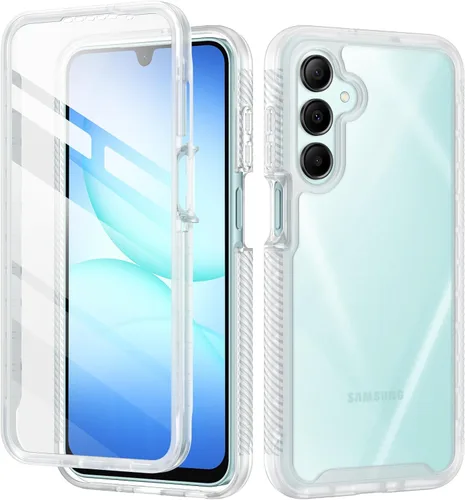 Miniatura 8 de seacosmo Diseñada para funda de teléfono Galaxy A14 5G, cubierta de cuerpo completo a prueba de golpes, con protector de pantalla integrado, funda