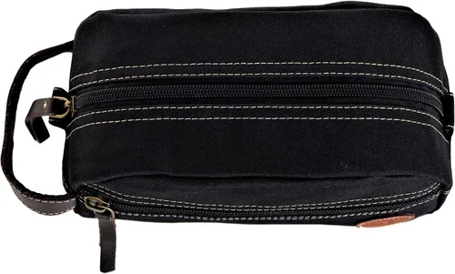 Miniatura 5 de Timberland Men's Toiletry Bag Canvas Travel Kit Organizer Negro