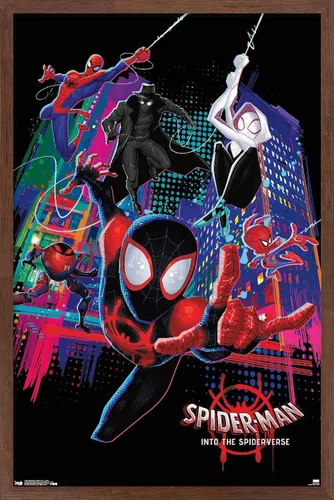 Miniatura 16 de Trends International Marvel Spider-Man - Póster de pared con texto en inglés "Into The Spider-Verse", 22.375 x 34 pulgadas, versión premium sin marco