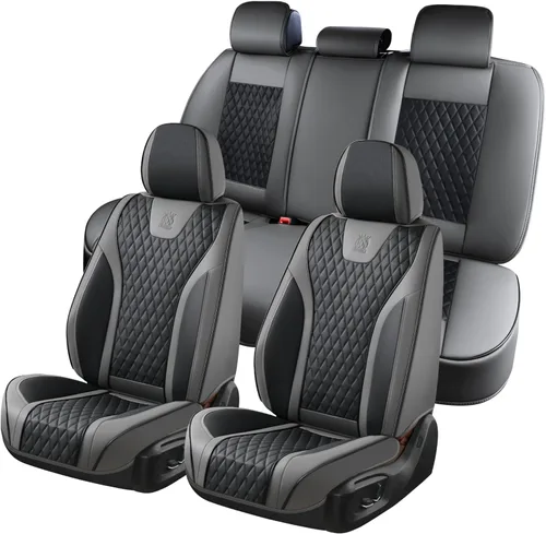 Miniatura 17 de Doogo Fundas de asiento de automóvil, fundas de asiento delantero para automóviles, protector universal de asiento de automóvil, fundas de asiento