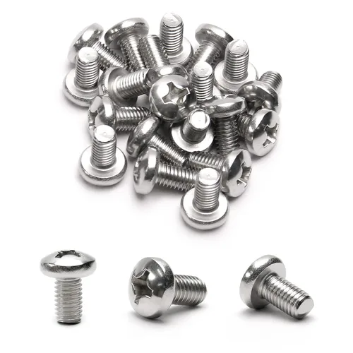 Miniatura 87 de MroMax 5 tornillos de máquina Phillips de cabeza plana M8 x 0.984 in, acero inoxidable 304 18-8, rosca completa, tornillos de cabeza cruzada gris