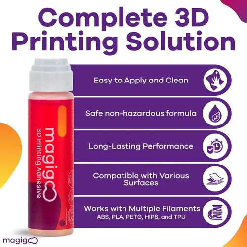 Miniatura 2 de Pegamento en lápiz Magigoo: un adhesivo todo en uno para impresiones en 3D, 1.67 onzas fluidas
