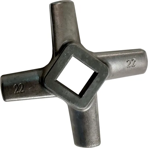 Hoja para picadora de carne n.º 22, construcción sólida de acero forjado de Food Service Knives afilado en los Estados Unidos